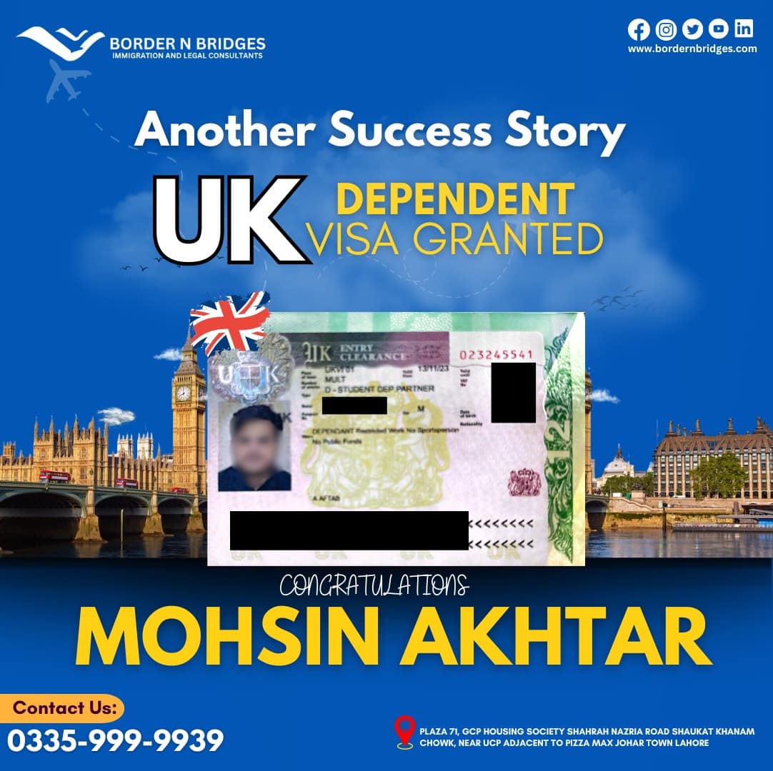 Visa approval poster 19 published by Borders and Bridges, with document numbers redacted