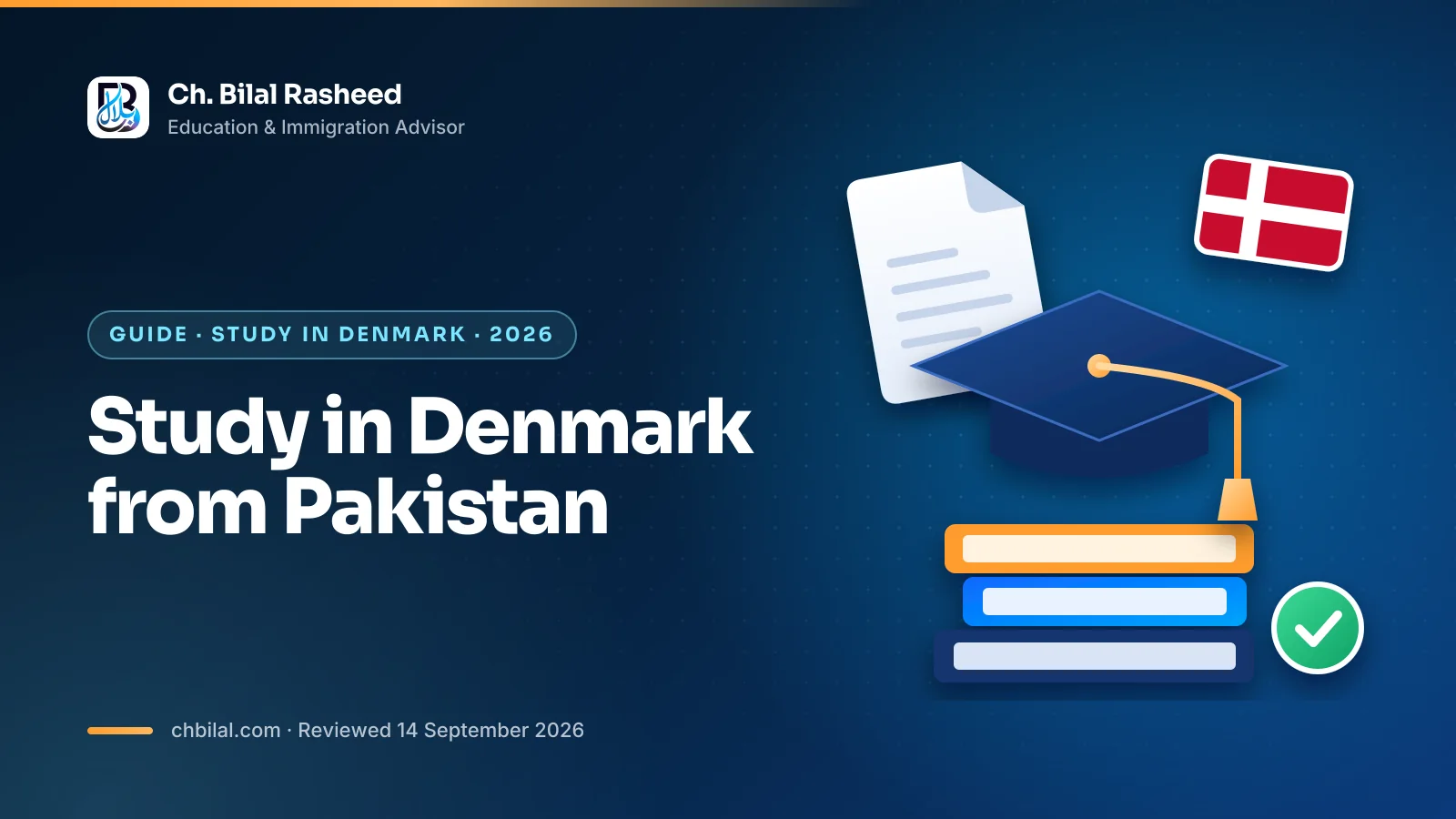 Studying in Denmark on a residence permit for studies explained for Pakistani students in 2026